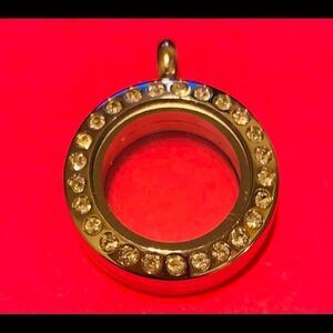 Origami Owl Mini Silver Locket with Crystals